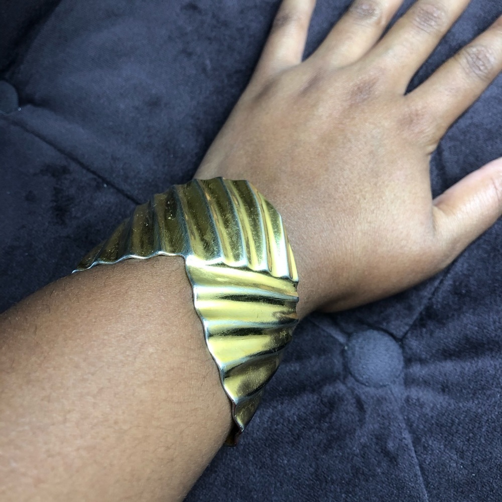 Vintage gold plated cuff - Picture 3 of 4